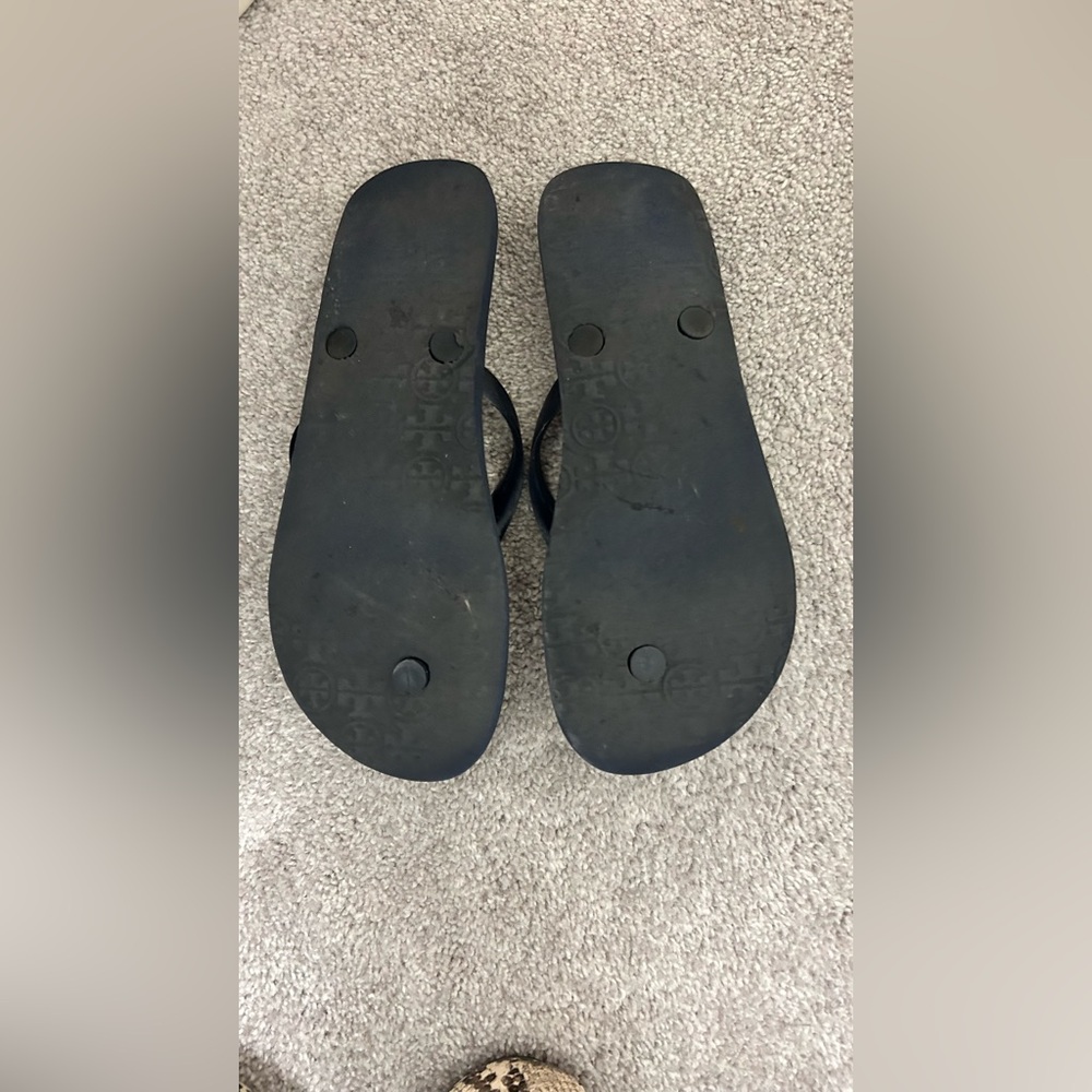 Tory Burch Floral Flip Flops - Size 7.5 - Picture 2 of 2